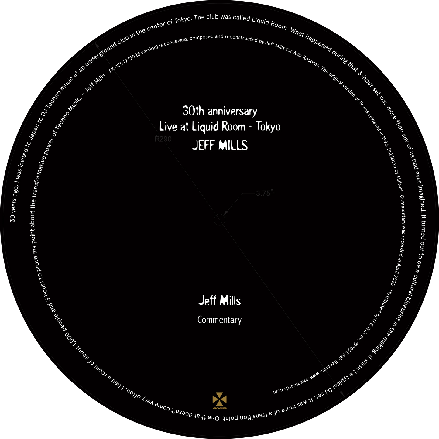 Jeff Mills - I9 - Jeff Mills 2025 Version (Vinilo Impreso) [Axis]