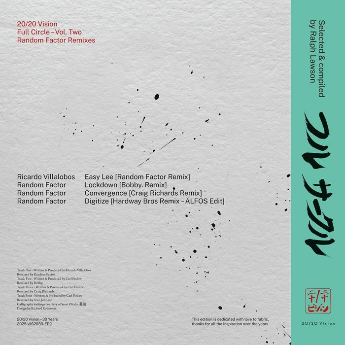 Ricardo Villalobos, Random Factor - Full Circle Vol. 2 ft. Bobby, Craig Richards, Hardway Bros Remixes) [20/20 Vision]