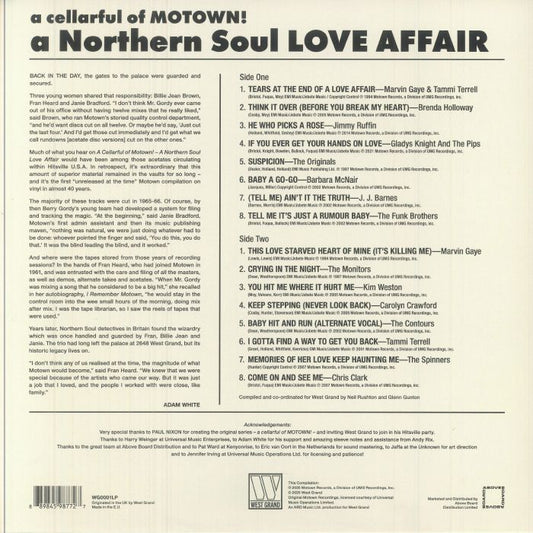 Various Artists - A Cellarful Of Motown!… A Northern Soul Love Affair [West Grand]