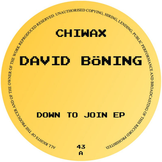 David Böning - Down To Join EP [Chiwax]