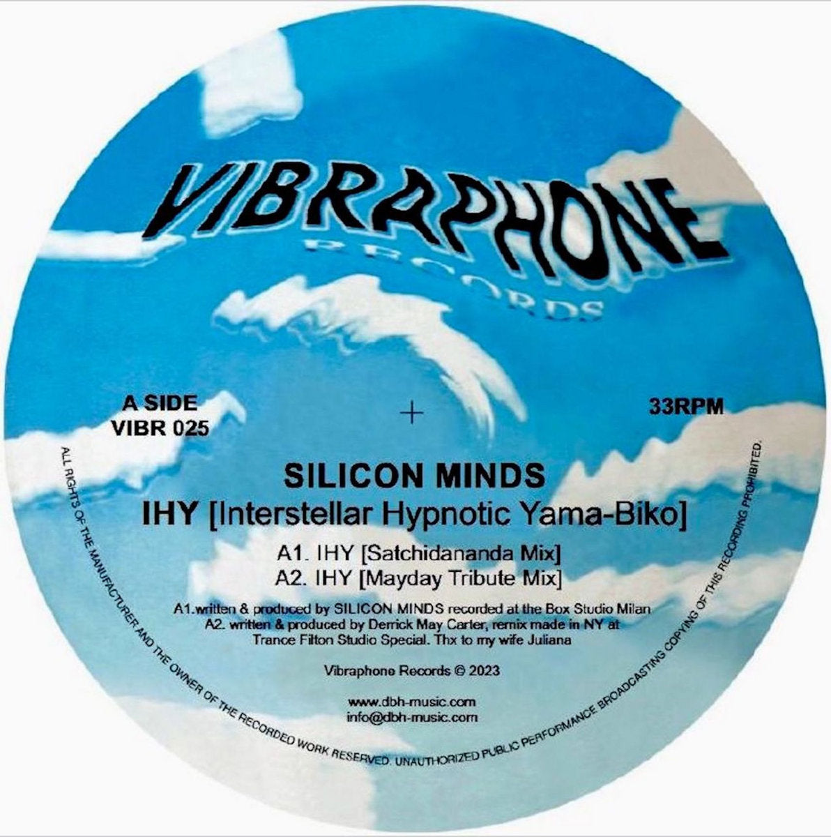 Silicon Minds - IHY (Interstellar Hypnotic Yama-Biko) Incl. Derrick May Remix [Vibraphone]