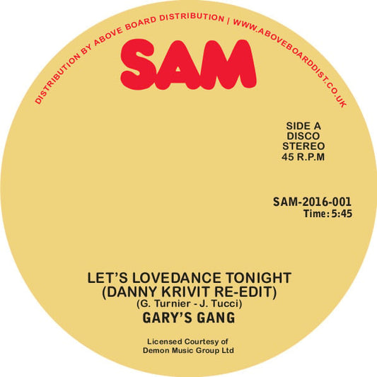 Gary's Gang - Let's Lovedance Tonight - Danny Krivit Re-edit [Sam Records]