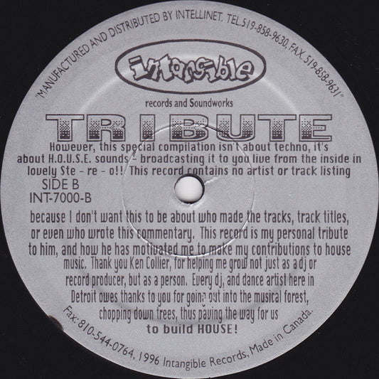 Terrence Parker - Tribute [Intangible Records]