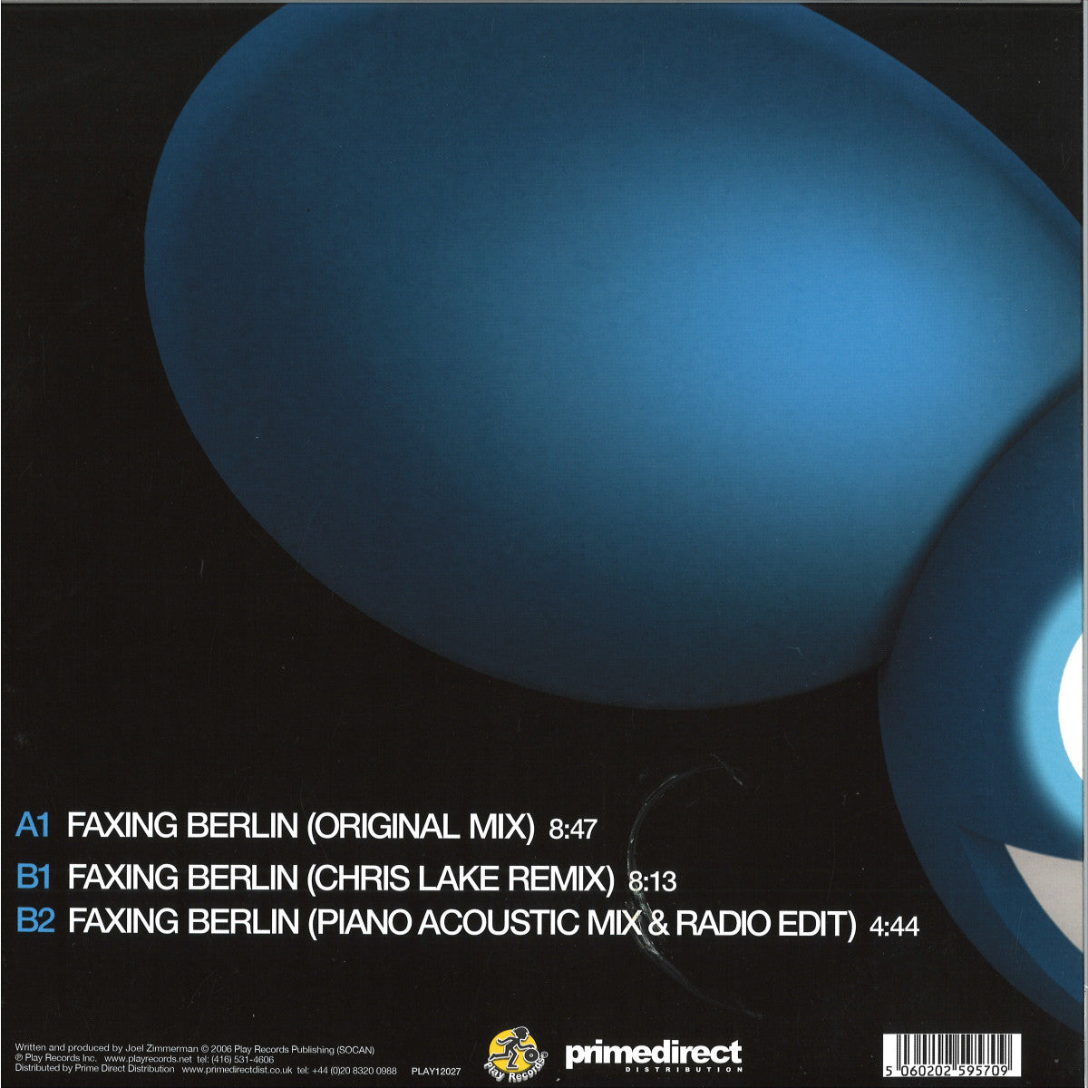 Deadmau5 - Faxing Berlin EP [Play Records]