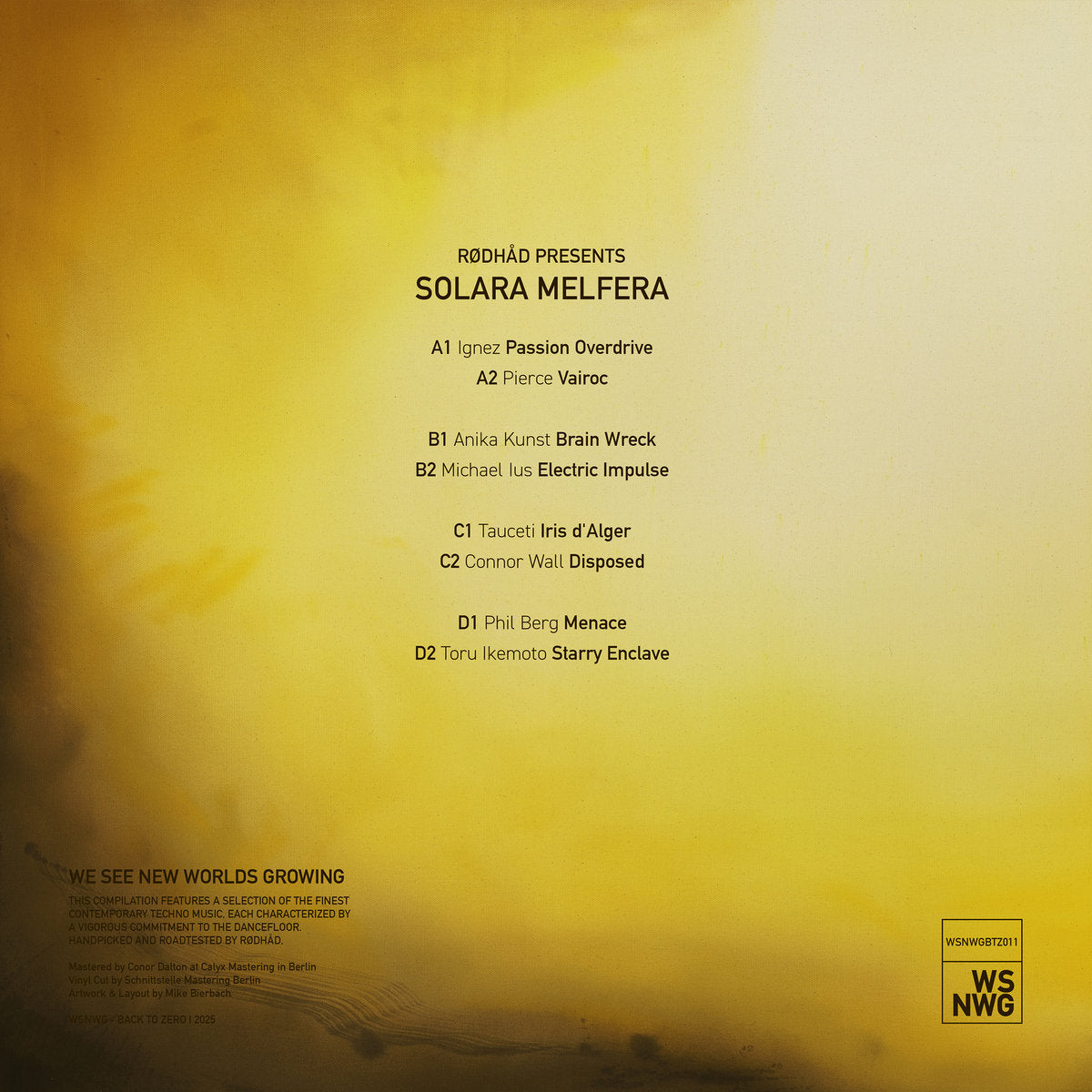 Rødhåd Presents: Solara Melfera (2LP) [WSNWG Back To Zero]