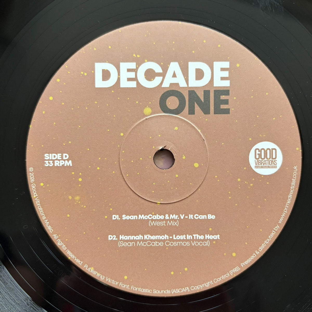 Various Artists - Decade One (Compiled by Sean McCabe) (2LP) [Good Vibrations Music]