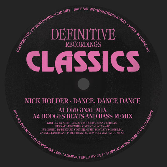 Nick Holder - Dance, Dance, Dance [Definitive Recordings]