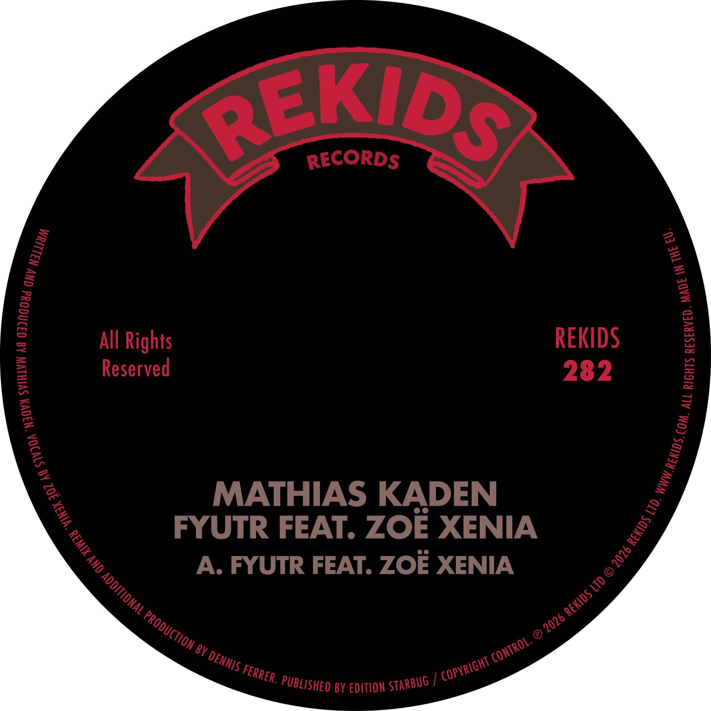 Mathias Kaden ft. Zoë Xenia - Fyutr (Incl. Dennis Ferrer Remix) [Rekids]