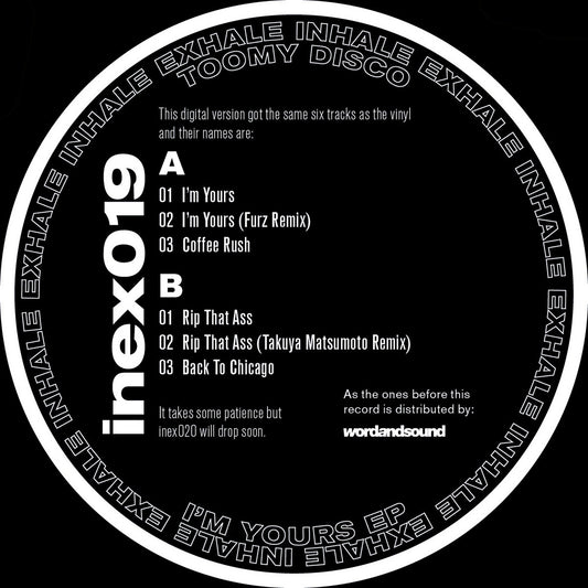 Toomy - Disco I'm Yours EP [Inhale Exhale Records]