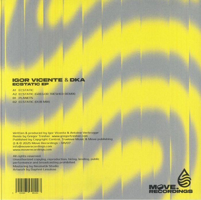 Igor Vicente & DKA - Ecstatic (Gregor Tresher Remix) [Move Recordings]