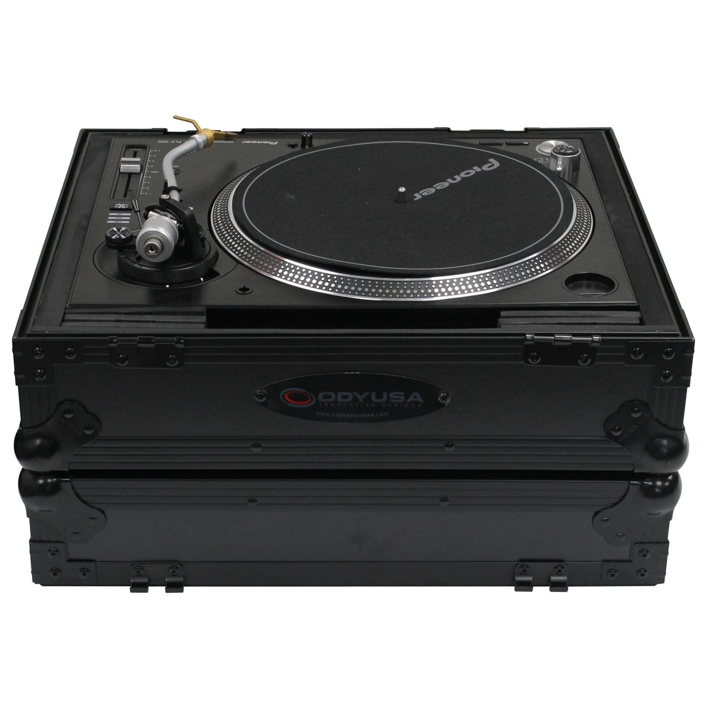 Flight case Odyssey universal negro para tornamesa