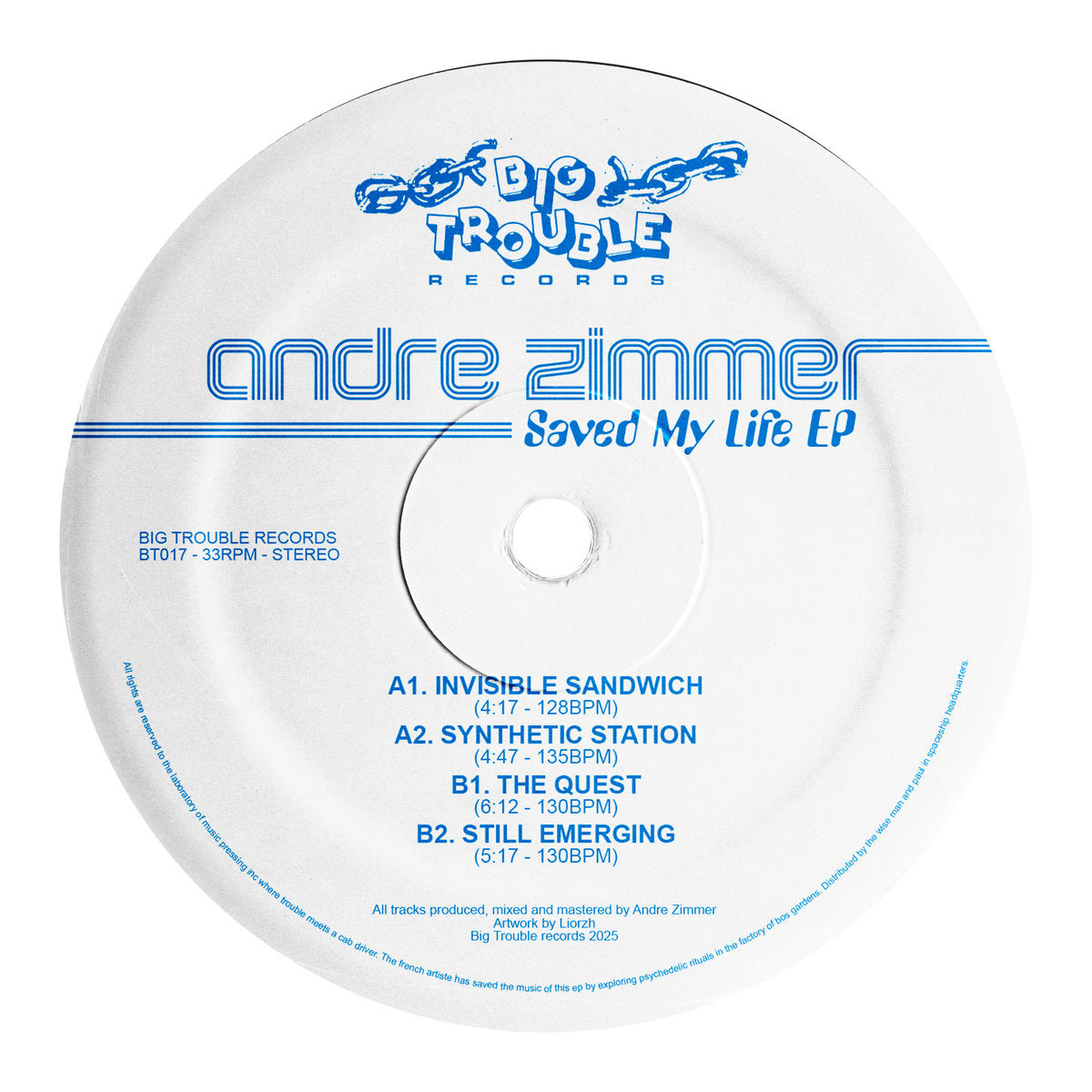 Andre Zimmer - Saved My Life EP [Big Trouble]