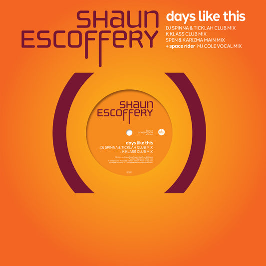 Shaun Escoferry - Days Like This (Incl. MJ Cole / DJ Spinna / K-Klass / Spen & Karizma Rexmies) [Demon Music Group]