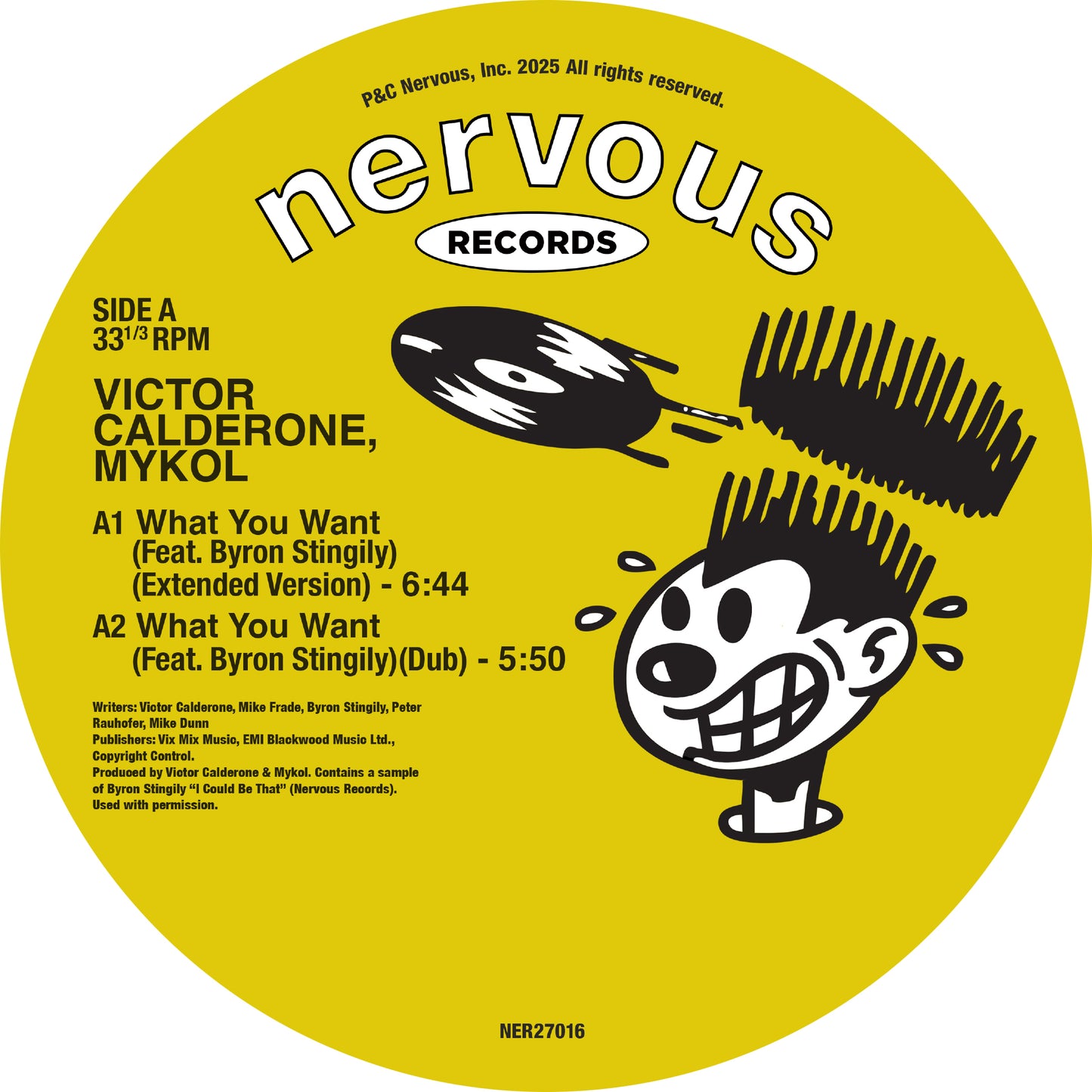 Victor Calderone & Mykol - What You Want ft. Byron Stingily / Take You Back [Nervous Records]