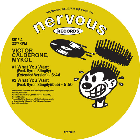 Victor Calderone & Mykol - What You Want ft. Byron Stingily / Take You Back [Nervous Records]