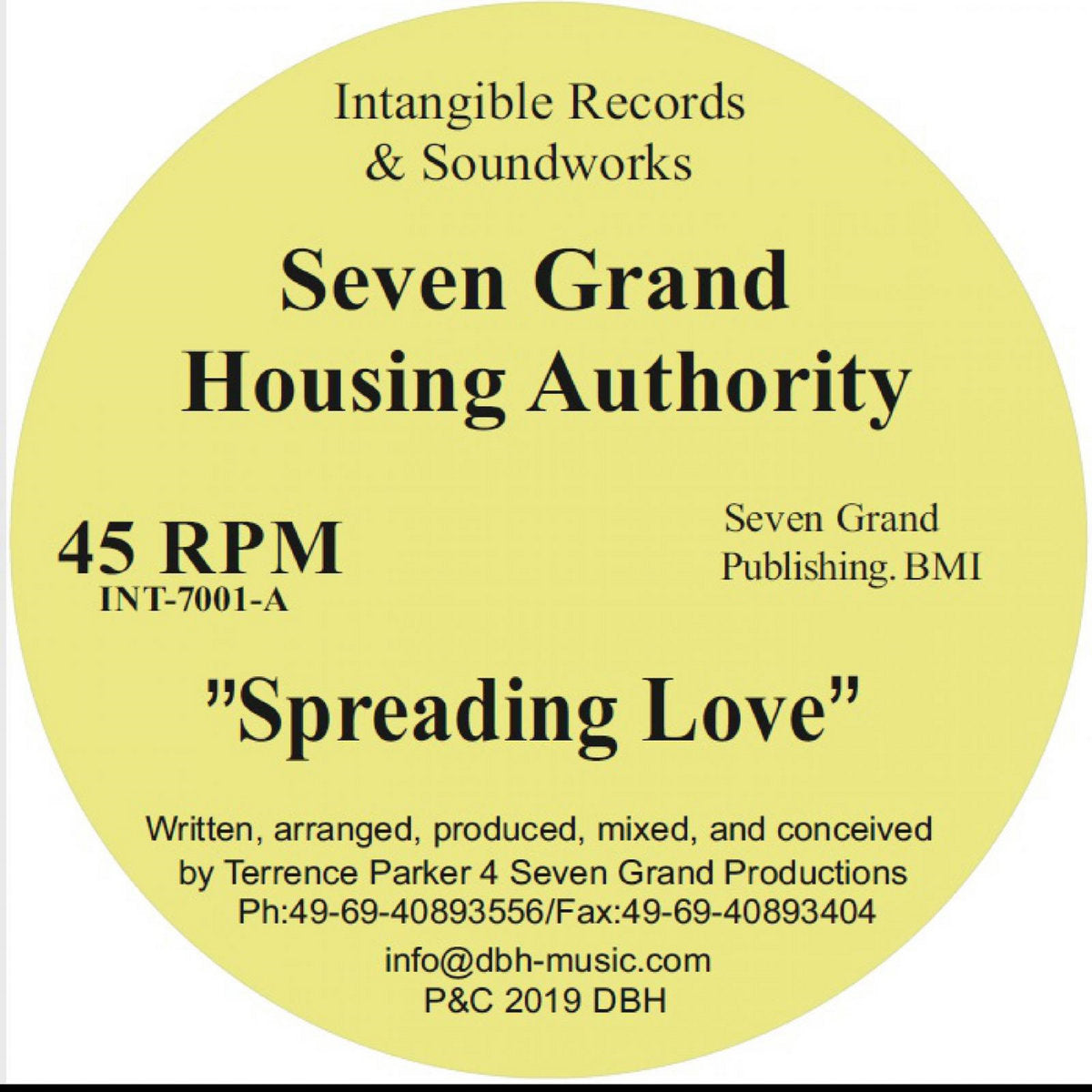 Seven Grand Housing Authority - Spreading Love [Intangible Records / Soundworks]