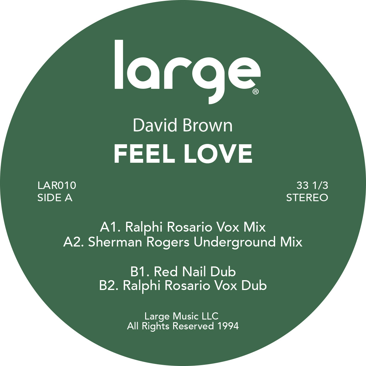 David Brown - Feel Love [Large Music]