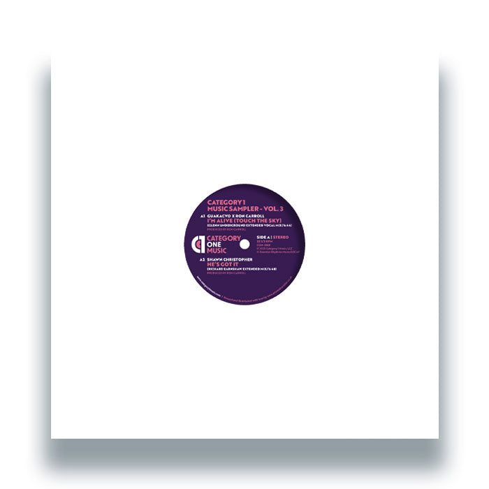 GU aka CVO x Ron Carroll / Shawn Christopher / Terry Dexter / Aires Adora - Category 1 Music Sampler - Vol. 3 [Category 1]