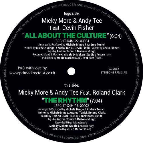 Micky More & Andy Tee - All About The Culture / The Rhythm [Groove Culture]