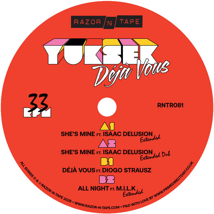 Yuksek - Déjà Vous EP [Razor-N-Tape]