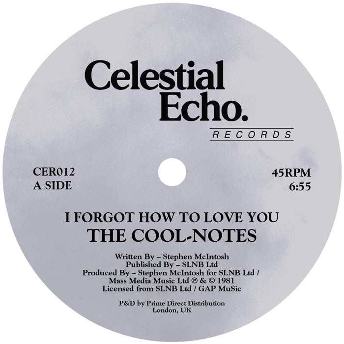 The Cool-Notes - I Forgot How To Love You [Celestial Echo]