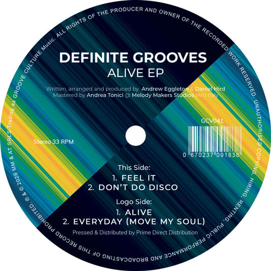 Definite Grooves - Alive EP [Groove Culture]