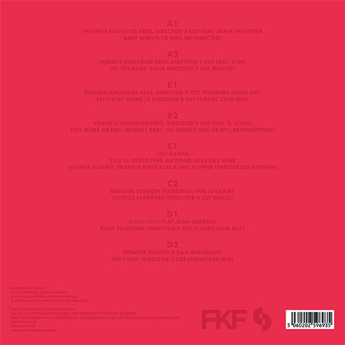 Frankie Knuckles & Eric Kupper - The Director’s Cut Collection Volume Two (2LP) [Sosure Music]