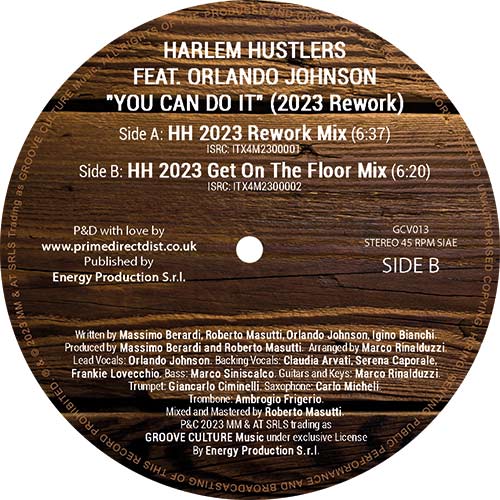 Harlem Hustlers - You Can Do It [Groove Culture]