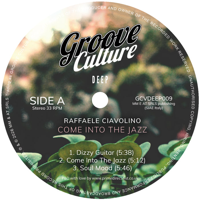 Raffaele Ciavolino - Come Into The Jazz (2LP) [Groove Culture]