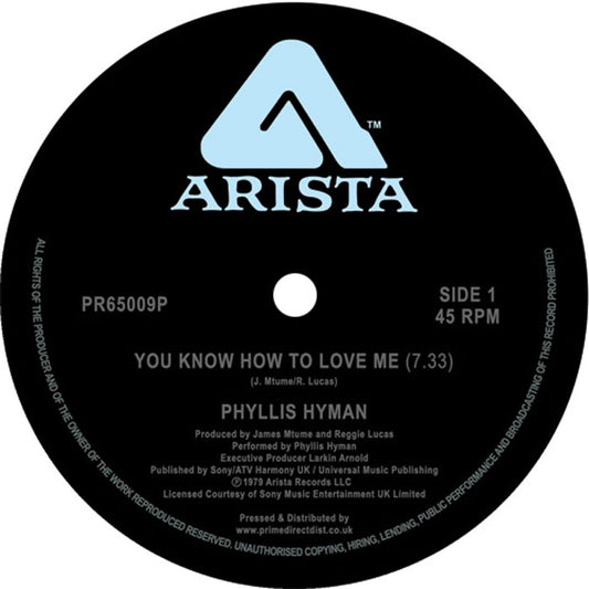 Phyllis Hyman - You Know How to Love Me / Living Inside Your Love [Arista]