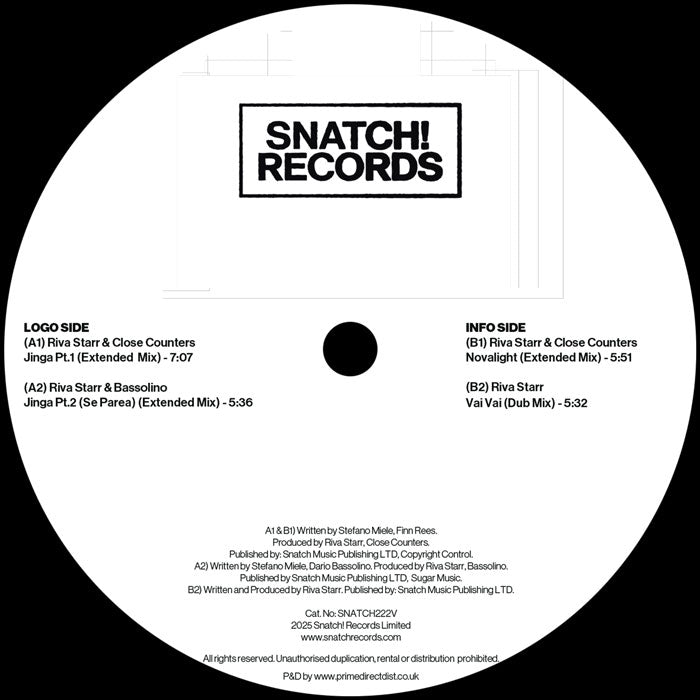 Riva Starr & Close Counters - Keep Me On The Dancefloor Jamz [Snatch Raw]