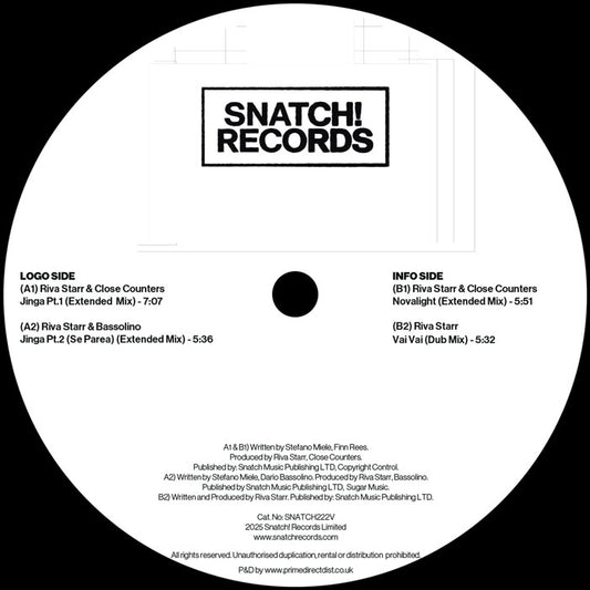 Riva Starr & Close Counters - Keep Me On The Dancefloor Jamz [Snatch Raw]
