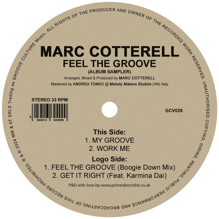 Marc Cotterell - Feel The Groove [Groove Culture]