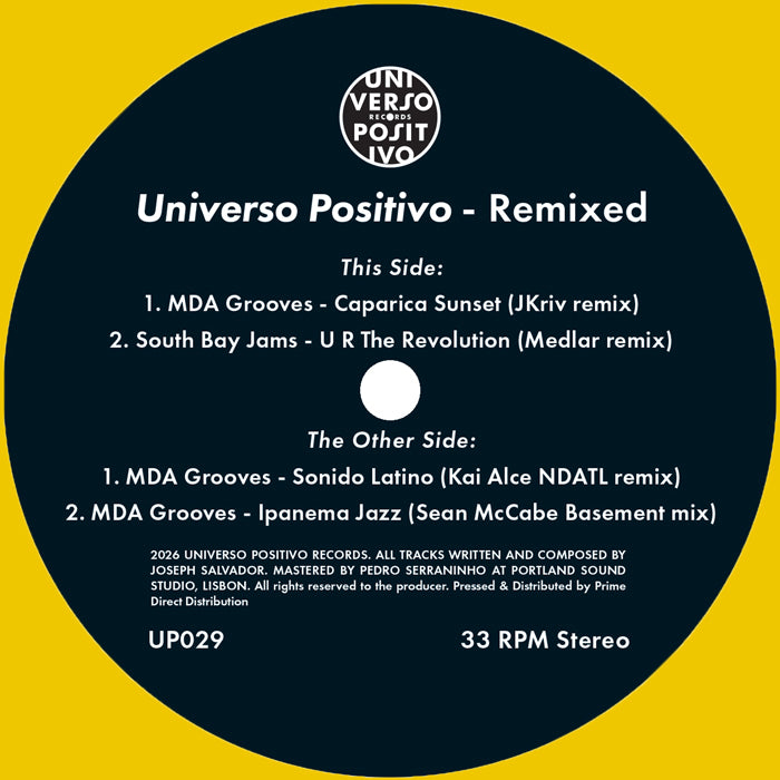 VA - Universo Positivo - Remixed (Incl. JKriv, Medlar, Kai Alce, Sean McCabe Remixes) [Universo Positivo Records]