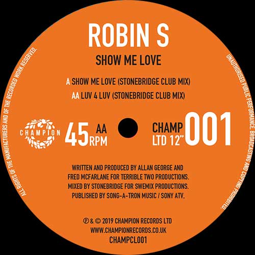 Robin S - Show Me Love [Champion]