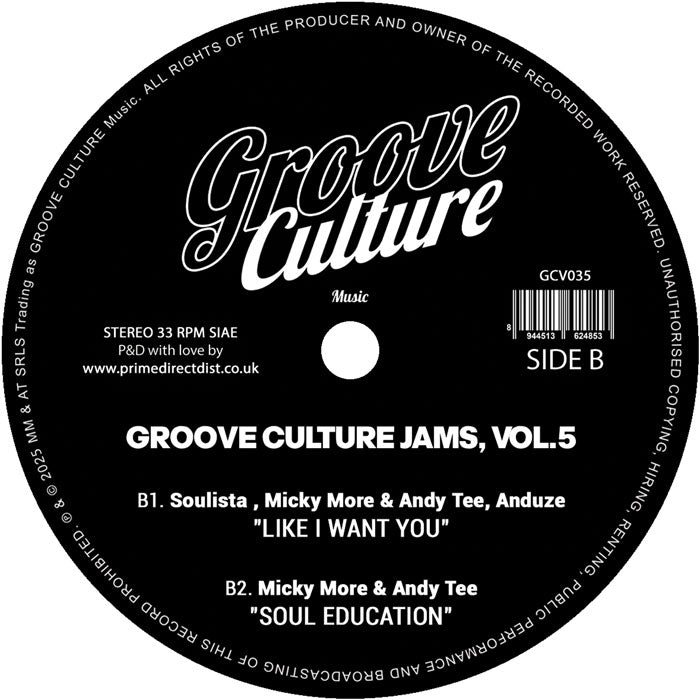Micky More & Andy Tee / Serge Funk / Reverendos Of Soul - Groove Culture Jams Vol.5 [Groove Culture]