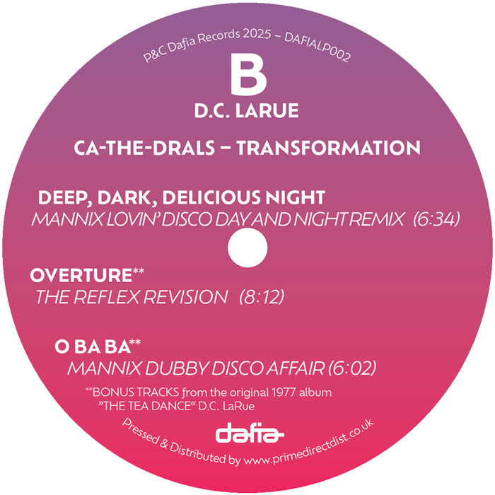 D.C. LaRue Ca-The-Drals - Transformation (The Reflex, Dr. Packer & Mannix Remixes) [Dafia Records]