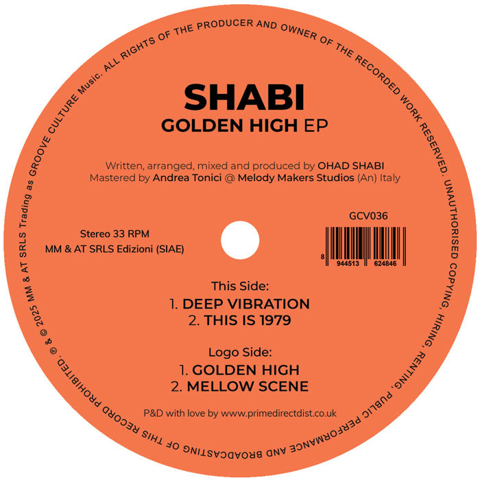 Shabi - Golden High EP [Groove Culture]