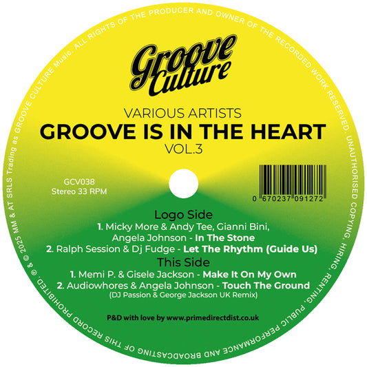Micky More & Andy Tee / Ralph Session & Dj Fudge / Memi P. & Gisele Jackson / Audiowhores - Groove Is In The Heart Vol.3 [Groove Culture]