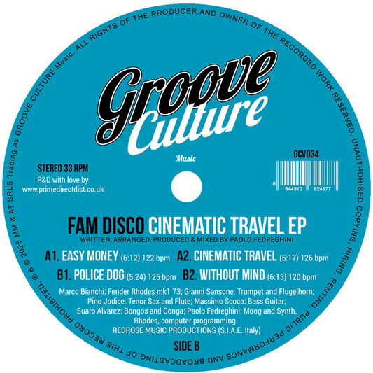 FAM Disco - Cinematic Travel EP [Groove Culture]