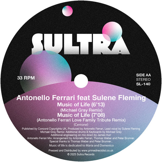 Michael Gray / Antonello Ferrari - Season High / Music of Life - Remixes [Sultra Records]
