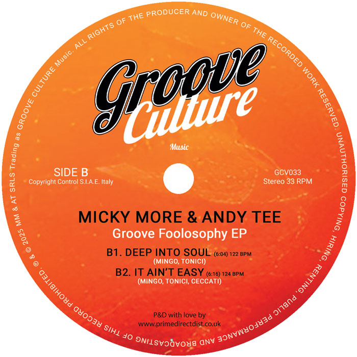 Micky More & Andy Tee - Groove Foolosophy EP [Groove Culture]