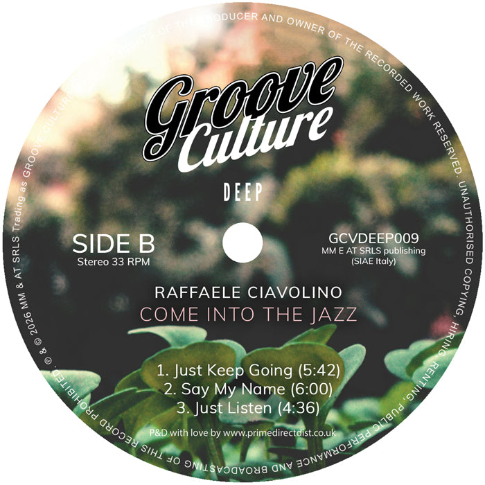 Raffaele Ciavolino - Come Into The Jazz (2LP) [Groove Culture]