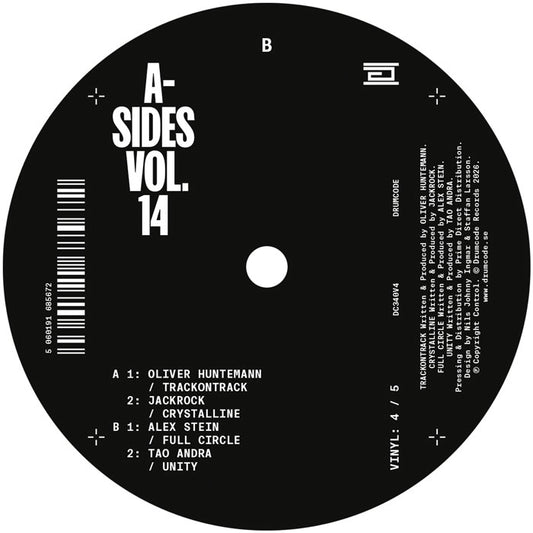 Oliver Huntemann / JackRock / Alex Stein / Tao Andra - A-Sides Vol. 14 V4 [Drumcode]