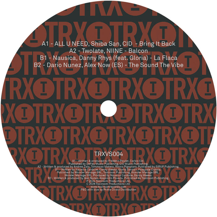 ALL U NEED / Shiba San / Twolate / Dario Nunez - Toolroom Trax Sampler Vol. 4 [Toolroom]