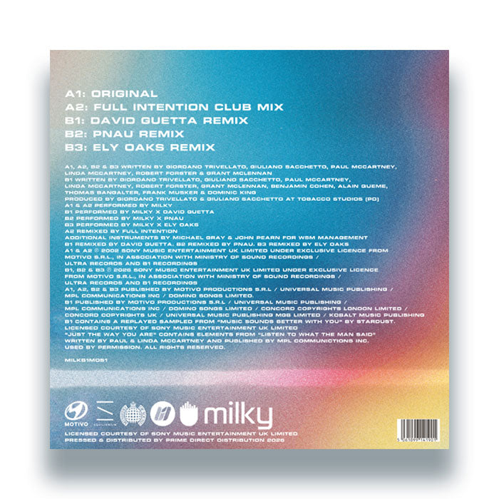 Milky Just - The Way You Are (Incl. David Guetta, PNAU, Ely Oaks Remixes) [Ministry Of Sound / B1 Recordings]