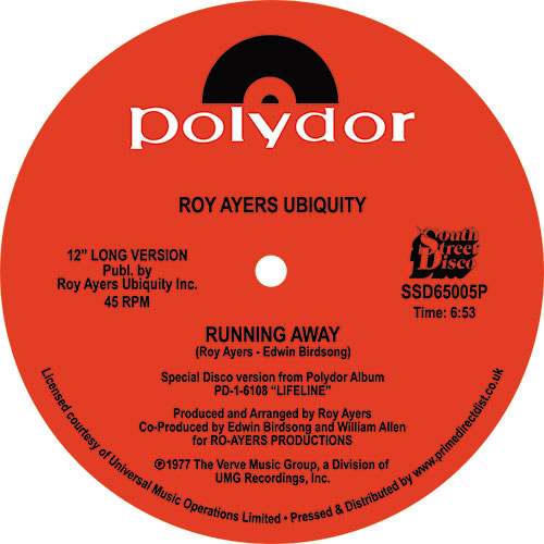 Roy Ayers Ubiquity - Running Away / Love Will Bring Us Back Together [South Street Disco]