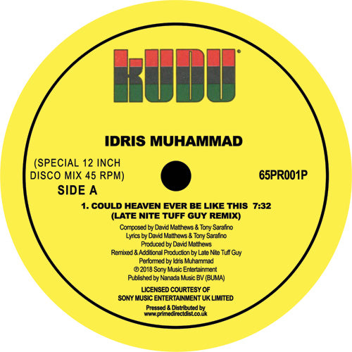 Idris Muhammad - Could Heaven Ever Be Like This (Late Nite Tuff Guy Remix) [KUDU]